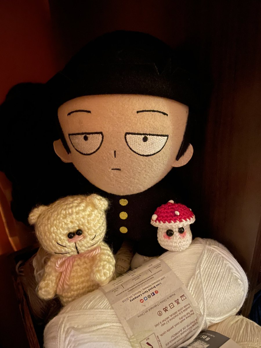 Mob is cozy among his small friends!