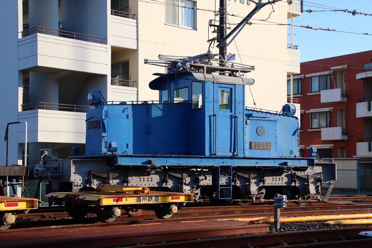 ztq_y's tweet photo. #遠鉄 #Entetsu
ED282 電気機関車 
国鉄時代からずっと同じ場所同じ姿
2023-12-29

以上、ご無沙汰になっていた遠鉄をガッツリ撮れてスッキリしたぜ！

＃遠州鉄道 Electric Locomotive EL
静岡 中小 地方 私鉄 鉄道 列車 small rail way shortline company train Japan #保存車 https://t.co/zUbALVFJNk