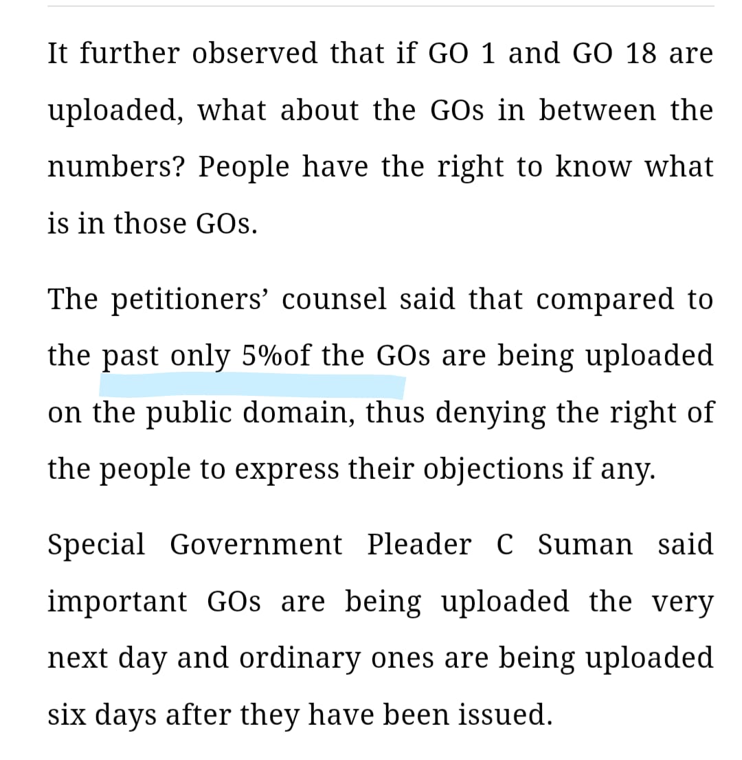 satyakumar_y's tweet image. Yet another slap on @ysjagan&apos;s government!

Andhra Pradesh High Court tells AP Govt: &apos;Let there be light on Government Orders!&apos;

Only 5% of the GOs in the past four half years are made public.

What is it that Jagan trying to hide from public? 

#OpenGovernance
#APHighCourt
