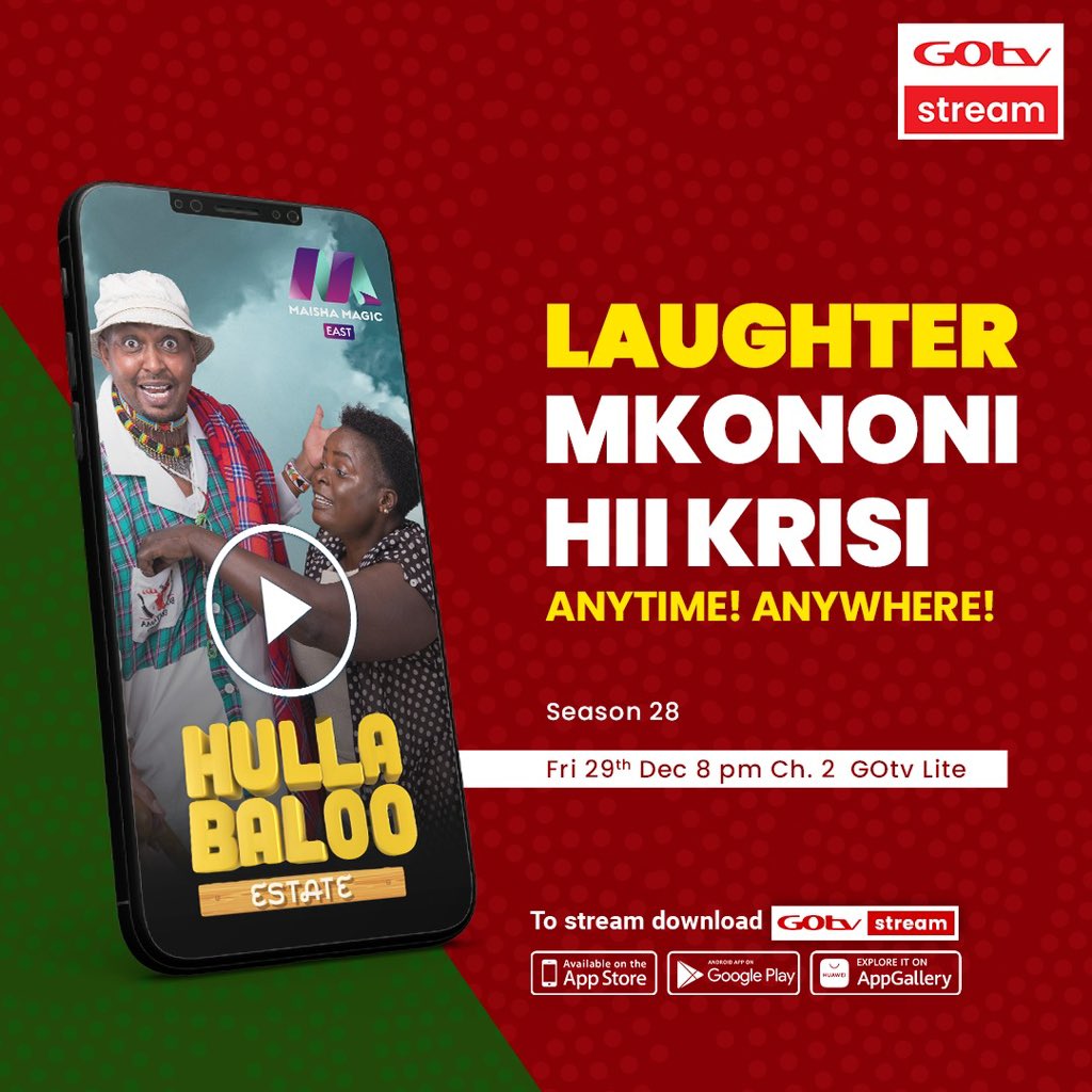 kilundeezy's tweet photo. Kaughter after laughter mkononi #HullabalooEstate| Maisha Magic Plus Ch. 2 | 8pm
Reconnect or stay connected to GOtv.
Access #GOtvStream - available to ALL active subscribers.
https://t.co/aF22GVBLwP
#KrisiMkononiOnGOtv https://t.co/0ZY13rnsIu