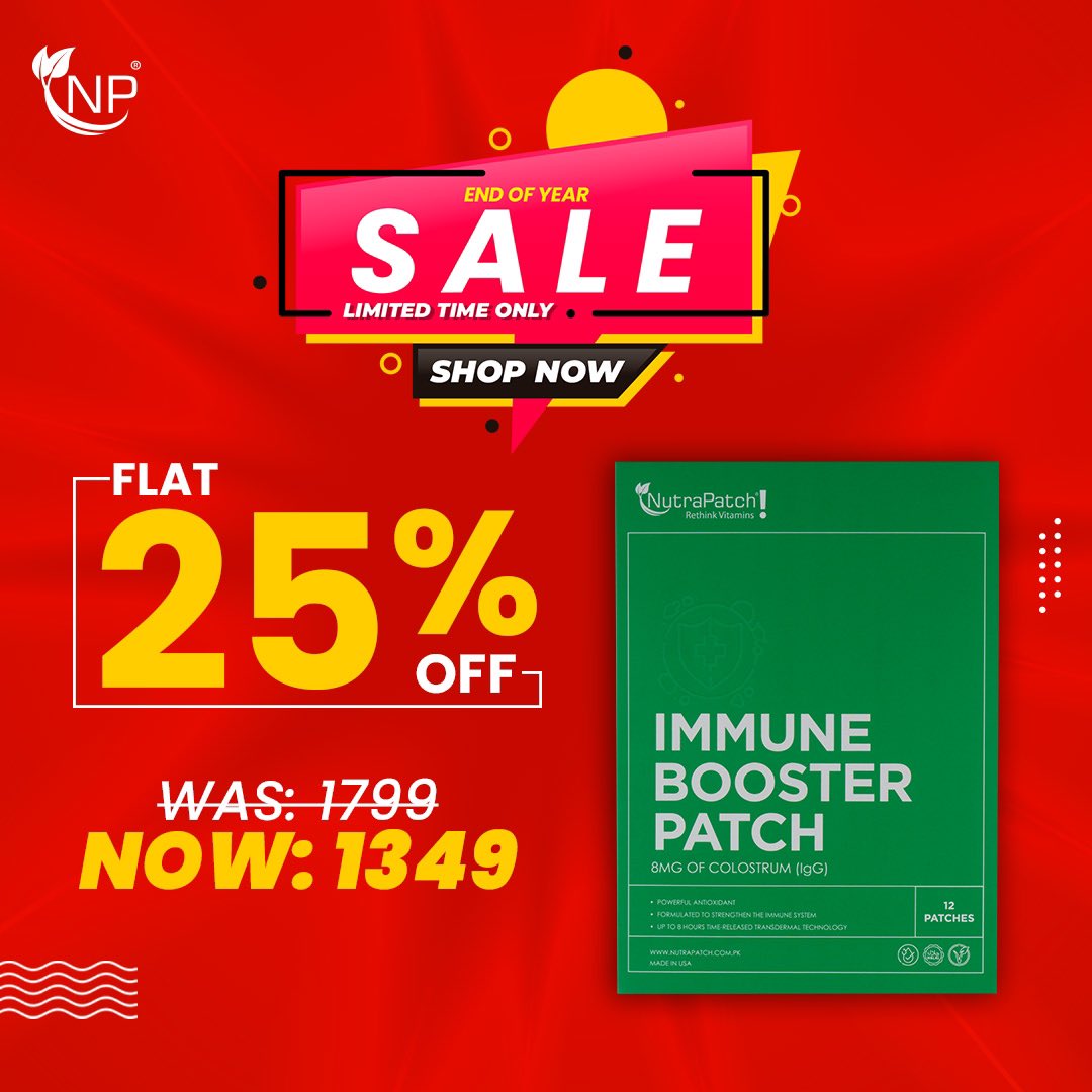 NutraPatch's tweet photo. Patch up your wellness journey with the best deal around. Avail FLAT 25% OFF! 🌟 Grab your favorite vitamin patches now and pave the way for a healthier you! 

#nutrpatch #sale #yearendsale #saletime #VitaminSavings #PatchYourHealth https://t.co/HZ7gzNbgu8