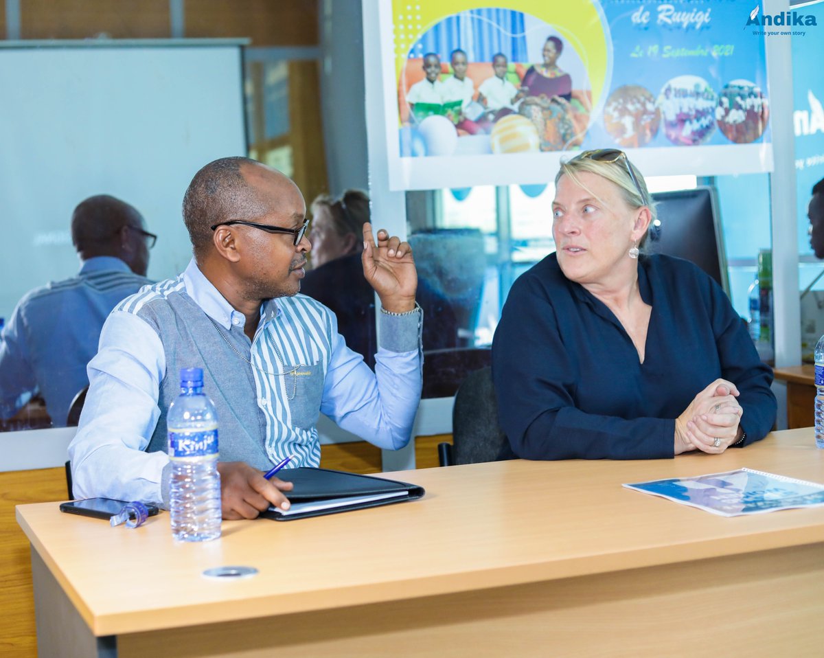 andikamagazine's tweet image. #flashback2023 [Our Success Story]

Karin Ehlert, the Public Affairs Officer of the @US_Emb_Burundi and Jean de Dieu Nkurunziza, the American Spaces Program Specialist and English Language Outreach in the @US_Emb_Burundi visited @andikamagazine on Wednesday April 05, 2023. It was…