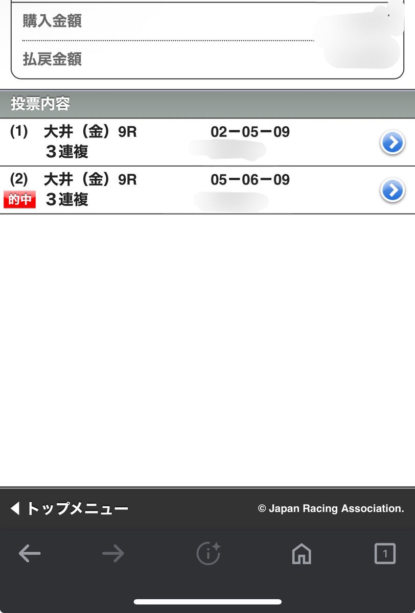 9番頭だったら三連単もとれてたけど。
でも当たったからよし‼️

原くんありがとう🫰
#東京大賞典
