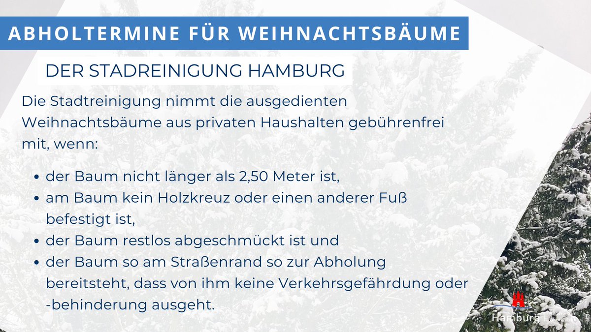 🎄 Wohin mit dem #Weihnachtsbaum? Zum Beispiel in der Tauschecke im Botanischen <a href="/Sondergarten/">Bot. Sondergarten</a> abstellen oder von der Stadtreinigung abholen lassen. Die Termine und weitere Infos sind in den Grafiken zu finden 👇