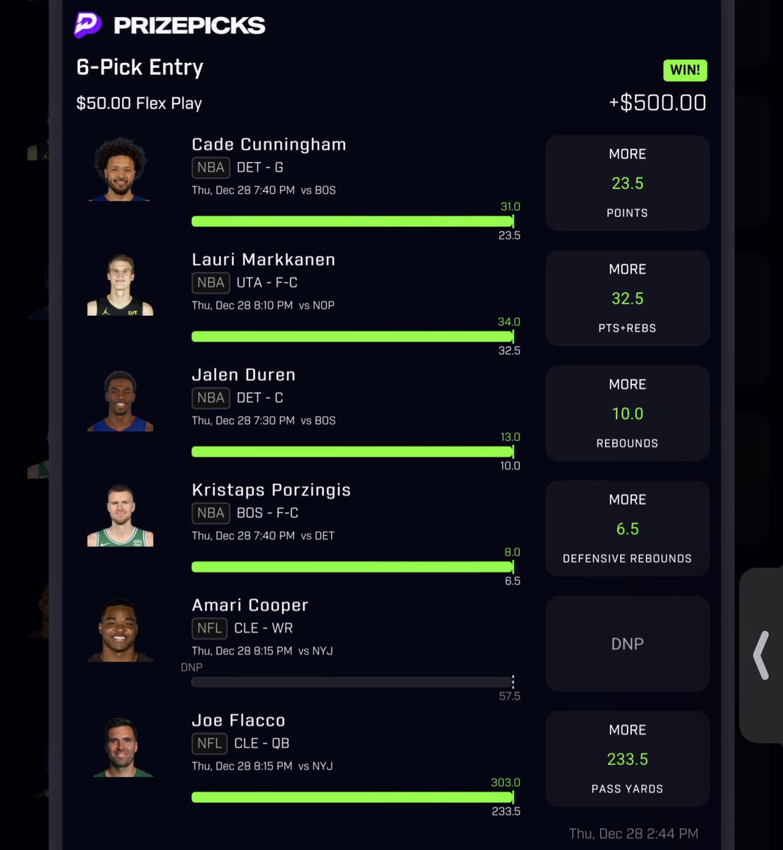 I called this play in the FREE discord! 
If you want to join comment “JOIN” and follow! 🔥🔐🧙‍♀️ #PrizePicks #sportsbettingpicks #sportsbettingtwitter #sportsbets #Discord