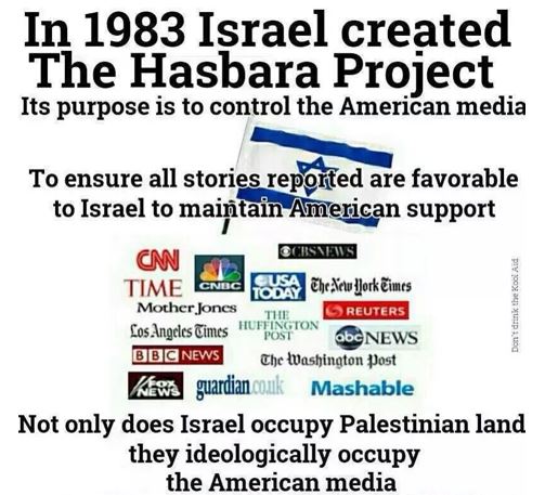 danhanley4's tweet photo. In 1983, there were over 50 independent news media outlets in the United States. That same year, Israel launched the Hasbara Project with plans to take over all aspects of the US news media industry.

In February 1996, President Clinton signed into law the Telecommunications Act of 1996 that led to the gross consolidation of the news industry. The goal of the law was to "let anyone enter any communications business".

Today there are only six media conglomerates that control 96% of the news we see, read or hear and these massive news outlets have been infiltrated and overrun at all levels and branches of management by Zionists.

Don't believe me? Research it for yourself.

This explains why these news media outlets have been complicit in the coverup of the lies of 9/11 for over 20 years since Israel was complicit in the planning and execution of the events of 9/11 through collusion between Mossad, the CIA and others. It also explains the current biased pro Israel reporting regarding the Gaza genocide.

But you knew all of this already, didn't you?

Why the hell anyone would rely on the mainstream media for their news today is beyond me. It is the major problem that we face today in challenging the globalist mobsters from cramming their New World Order bs and other issues down our throats.

Too many naïve, blind sheep are still tuned into the Zionist owned-and-controlled mainstream media instead of turning to alt media and other sources of information for their news while constructively thinking for themselves and not letting them have the Zionist do it for them.

Kindly repost...thank you!