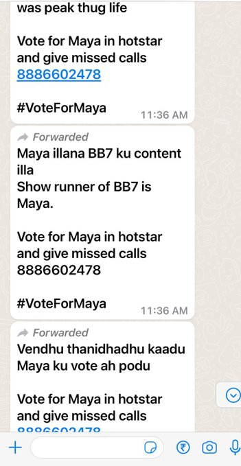 backup_vp's tweet photo. #Maya "PR Team" Work Started 🤦‍♀️

#VoteForMaya ❌ 
#DontVoteForMaya ✅

#VJArchana #Nixen #Vishnu #Raveena #Dinesh #VijayVarma #Maya #Vichithra #Mani #PoornimaRavi #BiggbossTamil7 #BiggBossTelugu7 #KamalHaasan https://t.co/ac3n2QHKT1