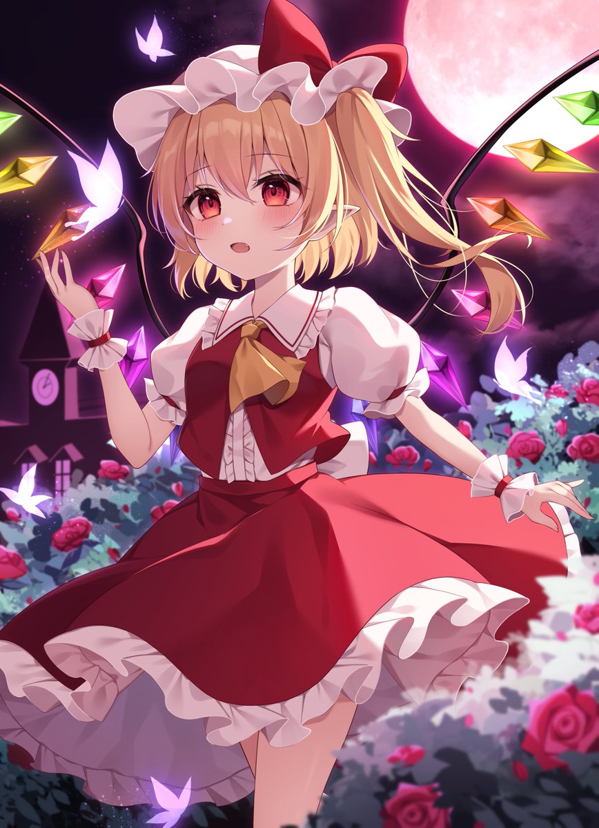 フランドール・スカーレット 「#2023年自分が選ぶ今年の4枚  東方もオリジナルも充実した年でした」|miy@のイラスト