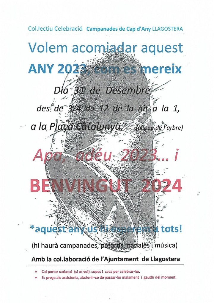 #Bondia!
📢Últim cap de setmana de l’any a #Llagostera:

🎨Exposició “El Camioner Ninotaire”
🩸Jornada de donació de sang
🍫Xocolatada
♻️Matinal de recollida de deixalles
📨Recollida de cartes per a S.M. els Reis Mags

👀Més detalls👉llagostera.cat/agenda.php

#agendaLlagostera