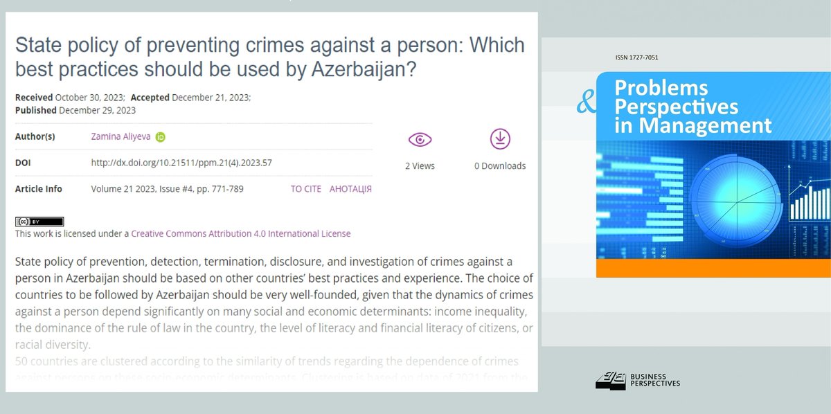 PPM_Journal's tweet photo. 🔗 https://t.co/XqgEGYYoQU
📝 State policy of preventing crimes against a person: Which best practices should be used by #Azerbaijan?
👤 Zamina Aliyeva

#DBSCAN #parallelKmeans #сlusteringanalyses #сrimes https://t.co/7weWFeErcr