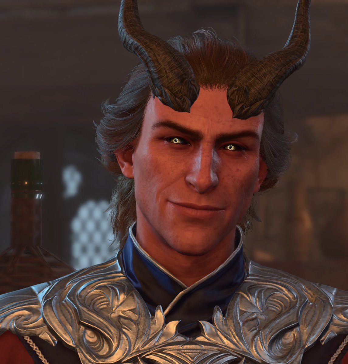 emerald_witch9's tweet photo. You mean to tell me-
That this man RIGHT HERE looks at you like this-
THEN proceeds to tell you “Go on. The day needs saving” in a warm and supporting tone and there’s no way we can ROMANCE HIM WHEN HE’s CLEARLY FEELING SOME SORT OF WAY??? *flips table* https://t.co/KAmu2KPsrn