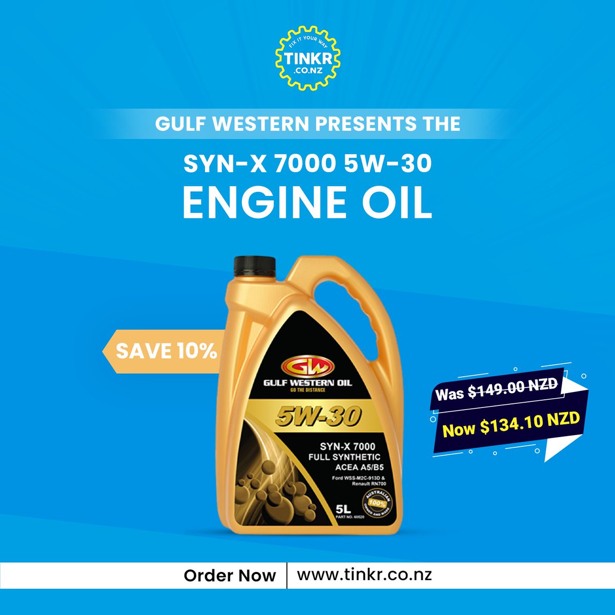 Tinkrtweet's tweet photo. Meeting Ford's WSS-M2C-913D specifications, this oil is engineered for performance and efficiency. Reduce consumption by up to 3% and elevate the performance of Ford Territory, Focus, Fiesta, Mondeo, and more. 

Get it now at - https://t.co/UsFeNAARvJ

#GulfWestern #EngineOil https://t.co/lvEsp4y0JK