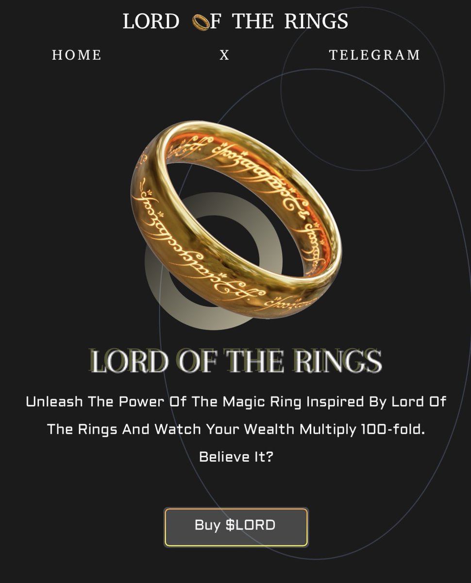Lord Of Rings (@lordofringssol) / Posts / X