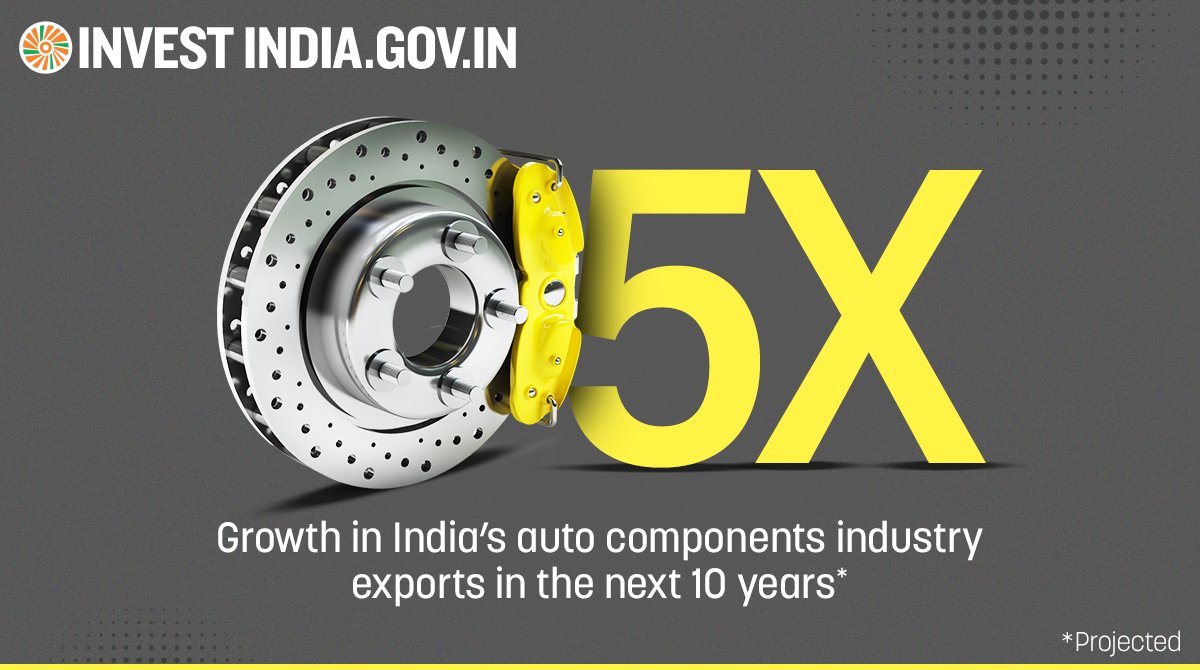 investindia's tweet image. #NewIndia’s #autocomponents industry achieved the highest-ever turnover of USD 69 Billion+ in 2022-23, a testimony to the rapid expansion of the country&apos;s automobile ecosystem.

Know more: bit.ly/II-Auto

#InvestIndia #Automobiles #AutoIndustry @DrMNPandeyMP @makeinindia