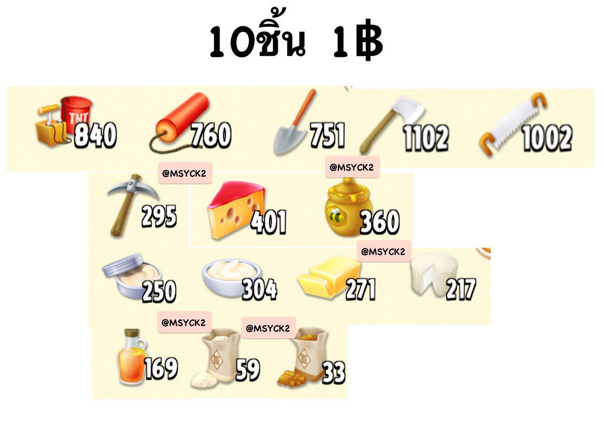 MSYCK2's tweet photo. วัตถุดิบ เลื่อย ขวาน ระเบิด10ชิ้น1บาทงับบ เลือกได้รวมได้ค่า🎉✨ https://t.co/DzHnchxHoi