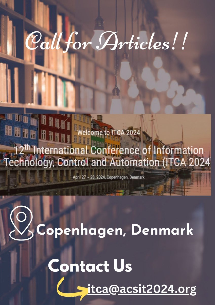 IJITMCjournal's tweet photo. #informationtechnology #technology #it #cybersecurity #tech #computerscience 
****Submit Your Research Articles!!***
12th International Conference of Information Technology, Control and Automation (ITCA 2024)
Webpage url - https://t.co/2PMbrzUIaG
Contact Us
 itca@acsit2024.org https://t.co/IJNET0uCbF