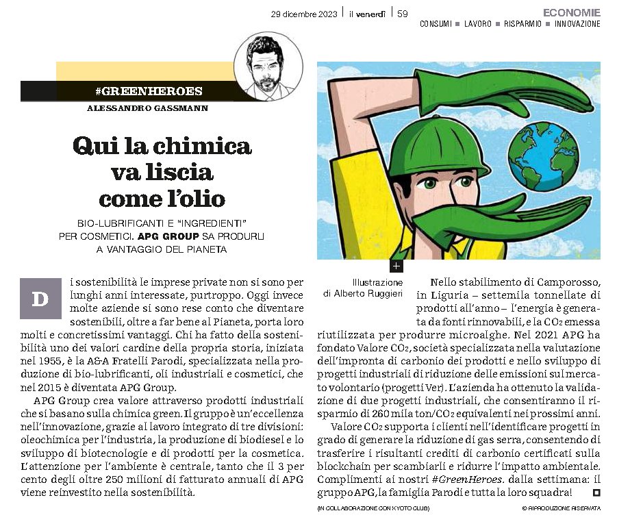 OperosiPerosi's tweet photo. #Chimica βοΈ #Green π & #Sostenibile π con #APGGroup i nuovi #GreenHeroes di #AlessandroGassmann su βΆοΈβΆοΈβΆοΈ
https://t.co/B0iMIZDYYl https://t.co/6mJhlHXd77