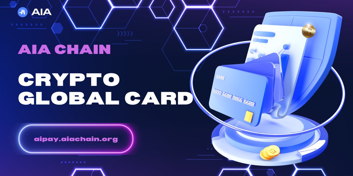 AIAChain's tweet photo. Linking Cryptocurrency and the Real World, Financial Freedom Worldwide, You Need a Crypto Global Card #aiachain #Bitcoin📷  #Crypto #AIA #web3 https://t.co/65b6s2qfOm