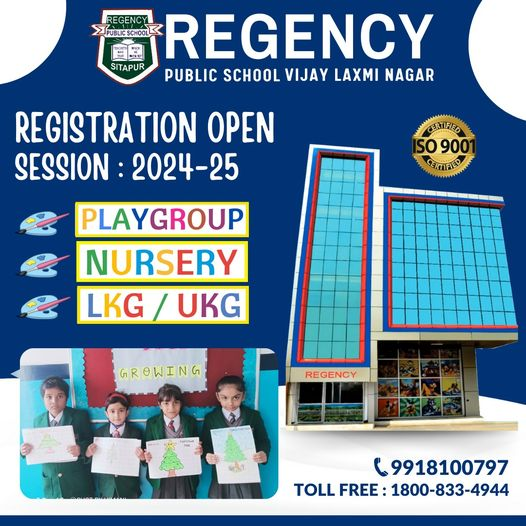 RegencyLaxmi's tweet photo. REGISTRATION OPEN
SESSION 2024-25
Playgroup / Nursery / LKG / UKG
.
Specialized Kindergarten
.
PLAYGROUP
NURSERY
LKG / UKG
.
Toll Free :-1800-833-4944
Contact :- 9918100797
.
#sitapur #registration  #education #playgroupschool #kidsschool #nurseryschool #specializedkindergarten https://t.co/qKUryUdTtO