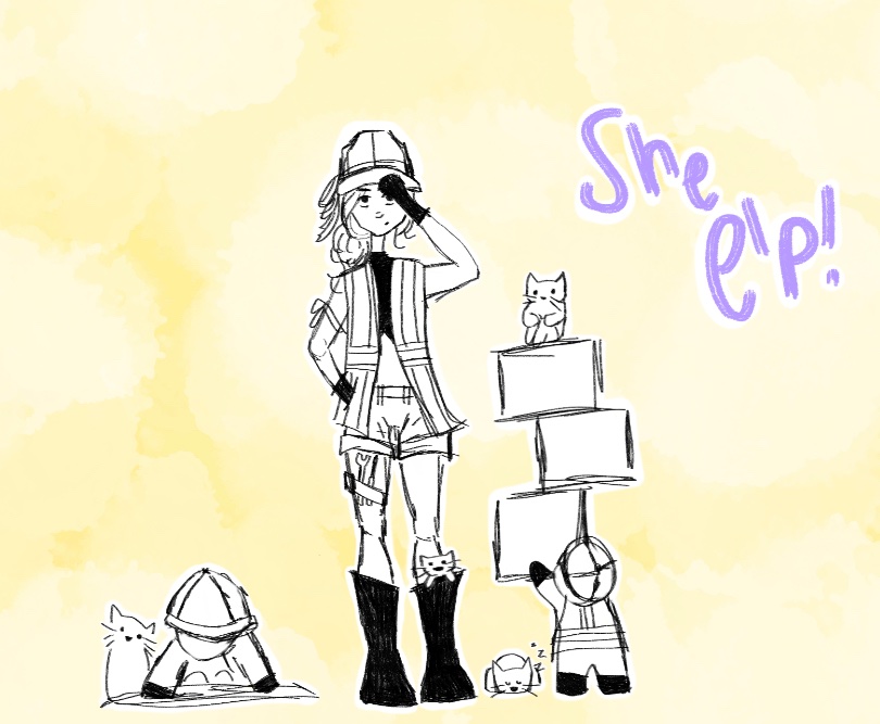 soph_0089's tweet photo. she elp! (tinza is a certified doozer) 

#tinakittenfanart #jerries #doozers #qsmpfanart #qsmp #foolishgamers https://t.co/bLSPdEUZvb
