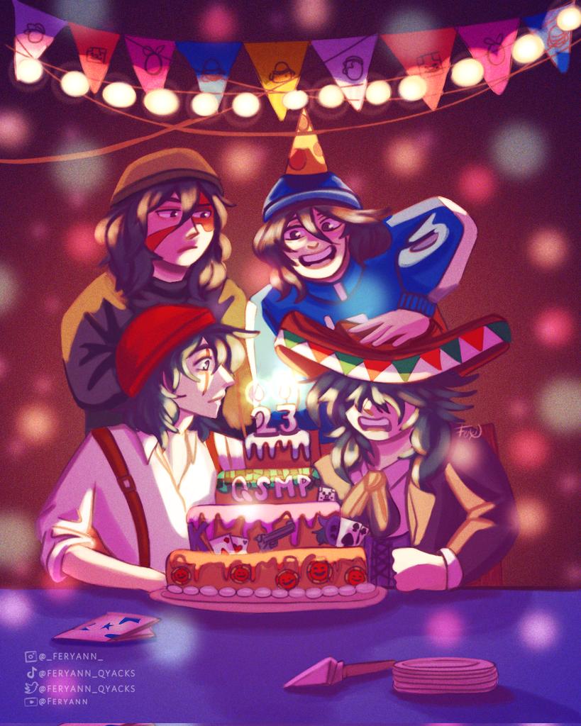 _Feryann_'s tweet photo. Más vale tarde que nunca ¡Feliz cumpleaños Licenciado! #happybirthdayquackity #quackity #Quackitybirthday #FelizCumpleanosQuackity #quackityfanart https://t.co/x3sUmaSGHX
