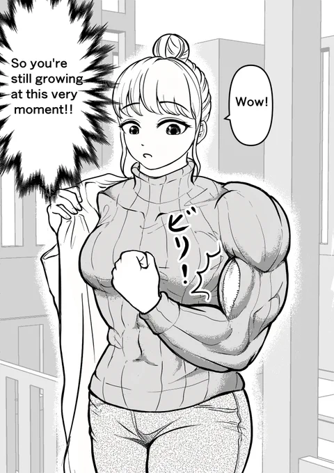マッチングアプリで素敵な女性と出会う話 英語版【2/2】
Story of meeting a great woman on a matching app.
#今年も残りわずかなので今年一番伸びた絵を貼る  #漫画が読めるハッシュタグ #筋肉娘 #musclegirl 