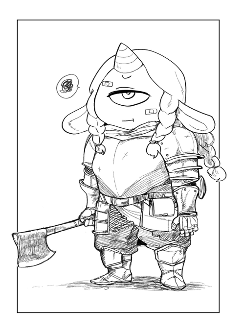 夢枕つむぎちゃんOCのジャッキーちゃん 