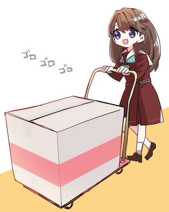 めぐ先輩の搬入 #蓮ノ空美術部