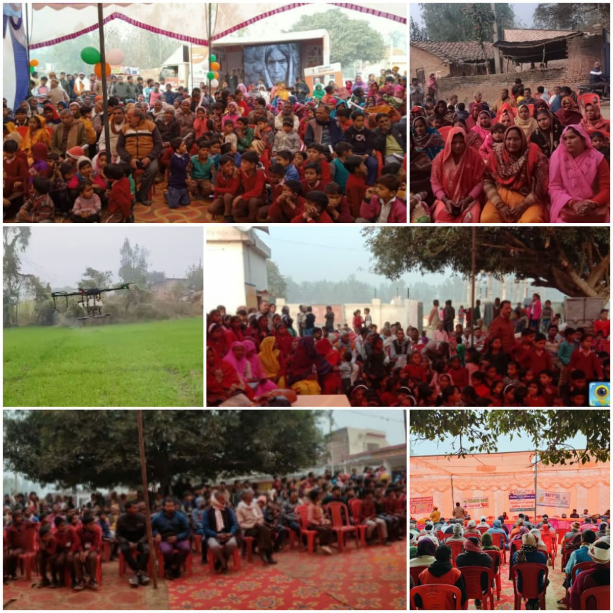 jdabureau's tweet photo. विकसित भारत संकल्प यात्रा के तहत जनपद बरेली में आयोजित कार्यक्रम में कृषि विभाग की योजनाओं की जानकारी दी गई व ड्रोन द्वारा रसायनों के स्प्रे का प्रदर्शन करके दिखाया गया।
@spshahibjp @BaldevAulakh #ViksitBharatSankalpYatra #ModiKiGuarantee #Millets #drontechnology #PMKisan https://t.co/ZeD3NdHxay