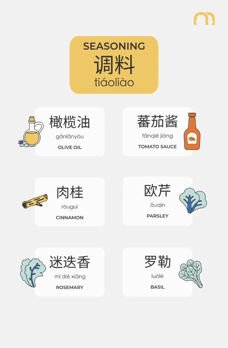 Seasoning | 调理 🧂
#chinesevocabulary #chineselanguage