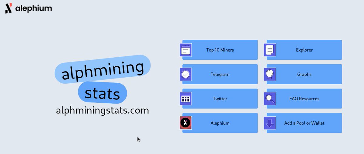 ALPHMININGSTATS's tweet photo. 🚨Exciting News Alert! 🚨
🌐 Reintroducing a new and improved https://t.co/RnXFAmOBKt🛠️
ℵ @Alephium Mining/Block Statistics for all shards & chains - Last 1000 blocks🛜
🚀💜Special thanks to @WalphLottery & @Alph_ducks🙌🤝
#Alephium #MiningStats #Crypto @hiramabiffkas https://t.co/lchcUUv6aQ