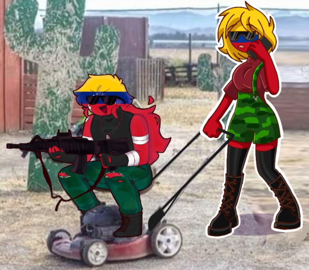Este es un Collab que hice con @KrisbelisRico Venezuela y Colombia son peligrosos.

#countryhumansart #countryhumans #countryhumanslatam #countryhumanscolombia #countryhumansvenezuela #venezuelamale #colombiafem