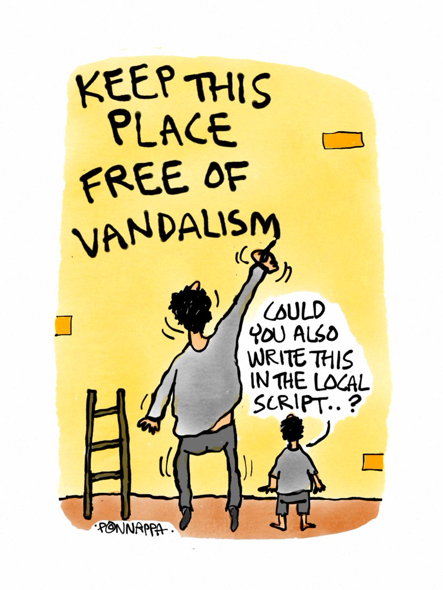 PonnappaCartoon's tweet image. #signboard #LanguageDebate #english #KannadaSignageRow #Kannada #Karnataka #Bengaluru