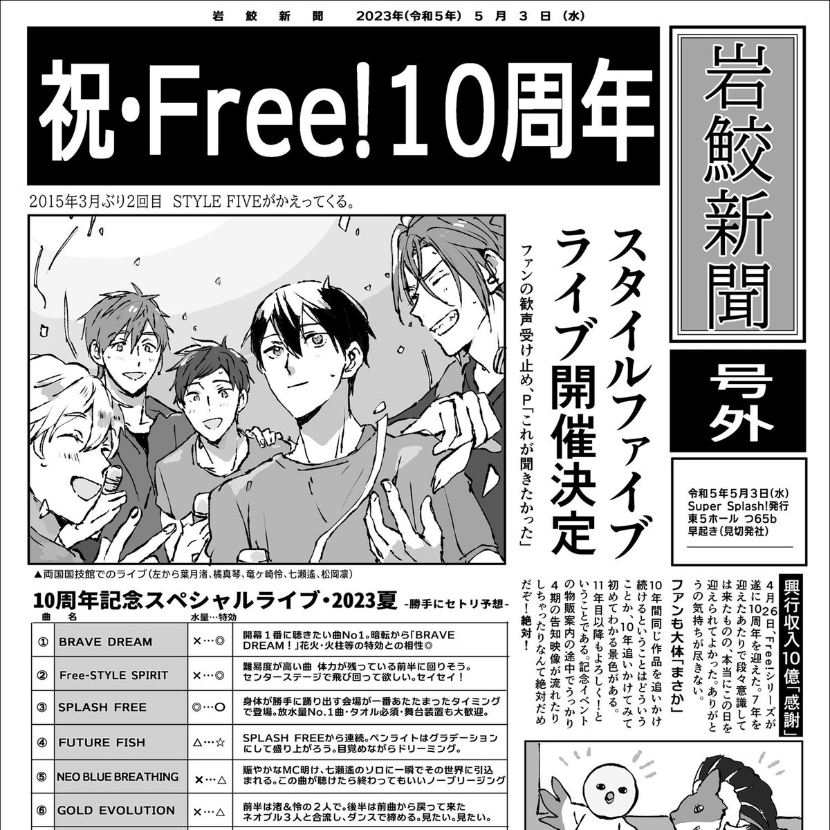 今年の4枚🏊‍♂️ 10周年一色の年だったな～と! 