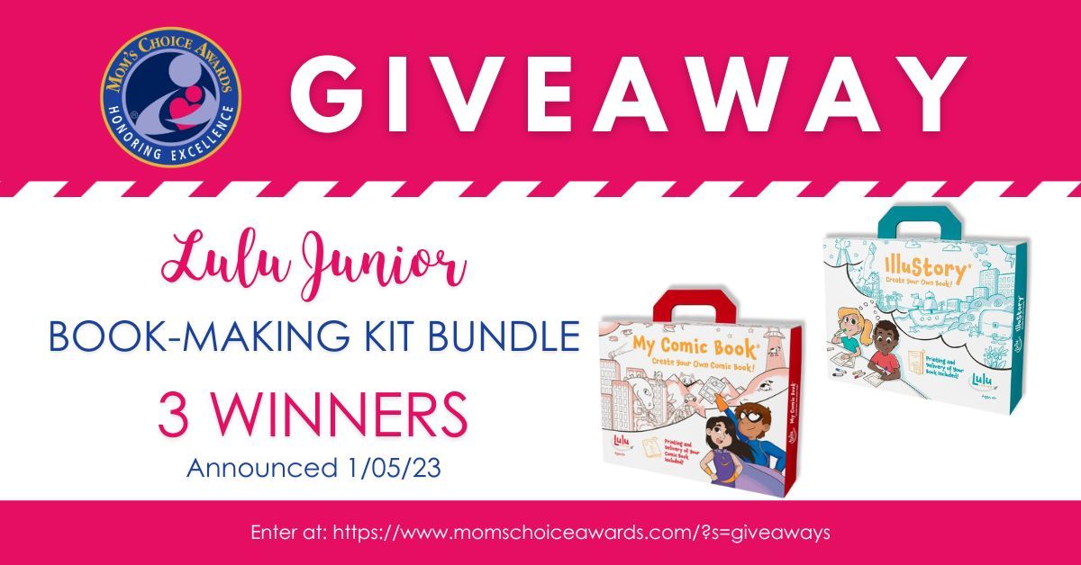 Mom's Choice Awards on X: ✨ #GIVEAWAY TIME✨ We're giving away an  #awardwinning book-making bundle, including 1 “My Comic Book Kit” & 1  “IlluStory Kit,” by @lulujrdotcom to 3 winners! Lulu Junior's