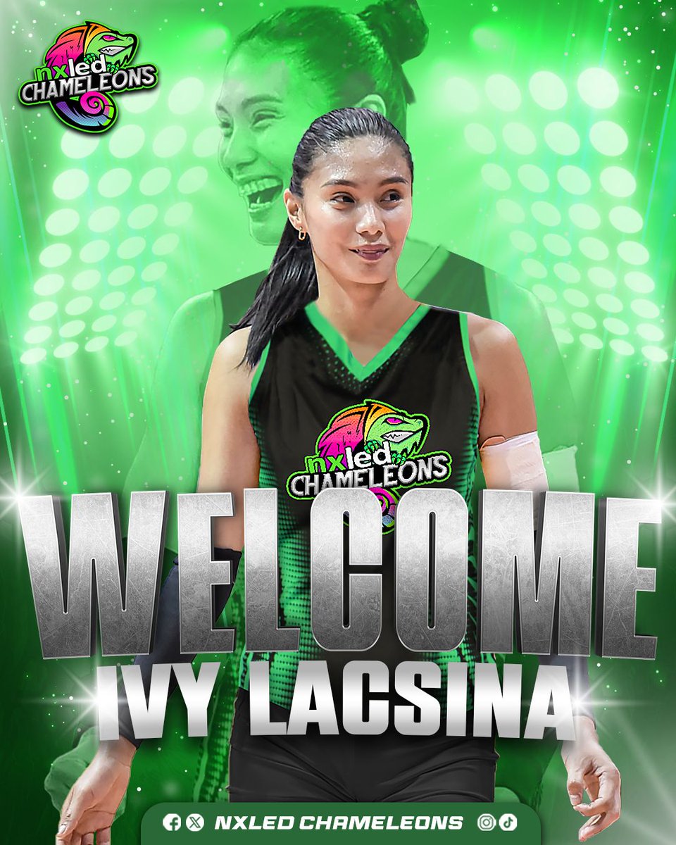 SHE HAS A NEW HOME 🏠💚 Welcome to the Nxled Chameleons, Ivy Lacsina! 🦎 When we said that we are going to get stronger next season, this is what we meant. Now, let's get started! ✨ #NxledLockedIn 💚🦎🩶