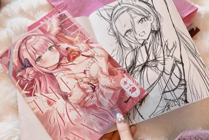 そういえばラフ本には新刊には載ってないボツ絵も載せてます、良かったら一緒に見て貰えると嬉しいです