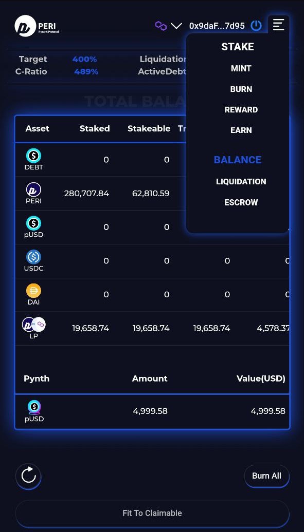 PERIfinance's tweet photo. We are proud to announce that we have updated our Staking site 🌐 https://t.co/AvHAoX1BFl

We have fixed some bugs ✅, you can also see the 📲 mobile &amp; tablet support and try balance updates to show all of your Pynths balance. 🔥

More series of updates to come!

Happy Holidays! https://t.co/0EBvltIugO