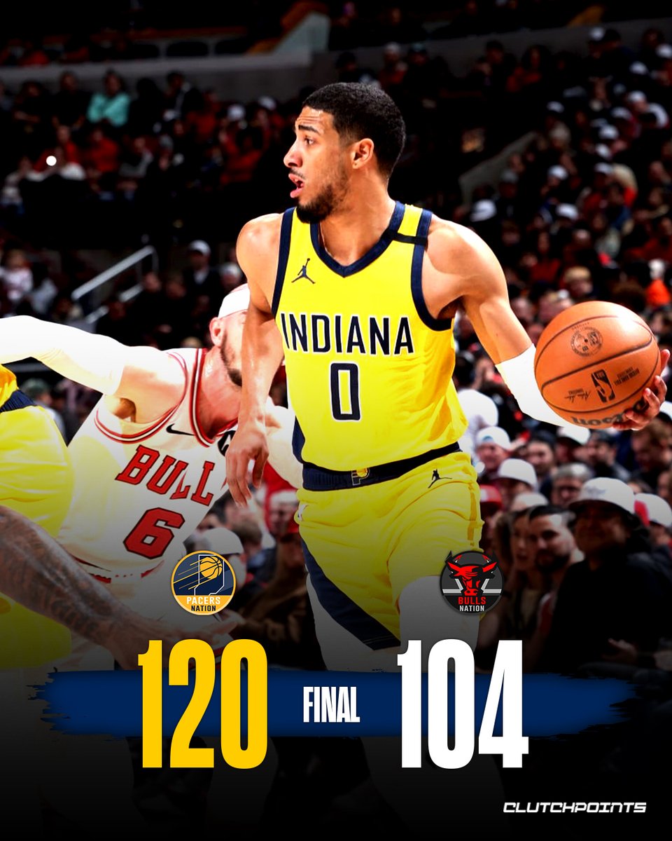PacersNationCP's tweet photo. Tyrese Haliburton was SENSATIONAL in the Pacers win against the Bulls 😤

21 points
20 assists
3 rebounds
2 steals

7-of-17 FG
6-of-13 3PT https://t.co/mJKiEg6dmL