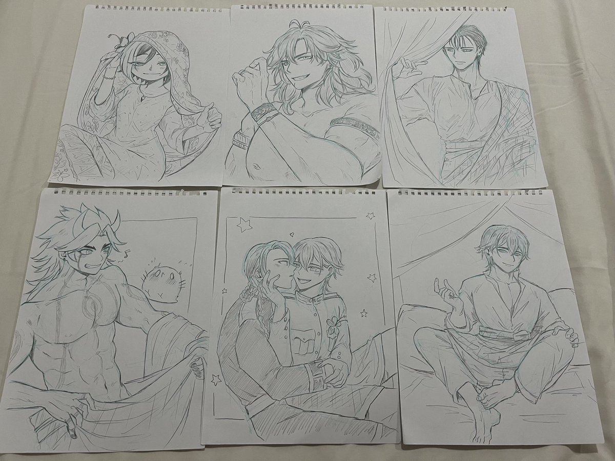 Managed to give all these sketches to my friends during Comic Fiesta this year.🤭
I hope I can do more for next year💕