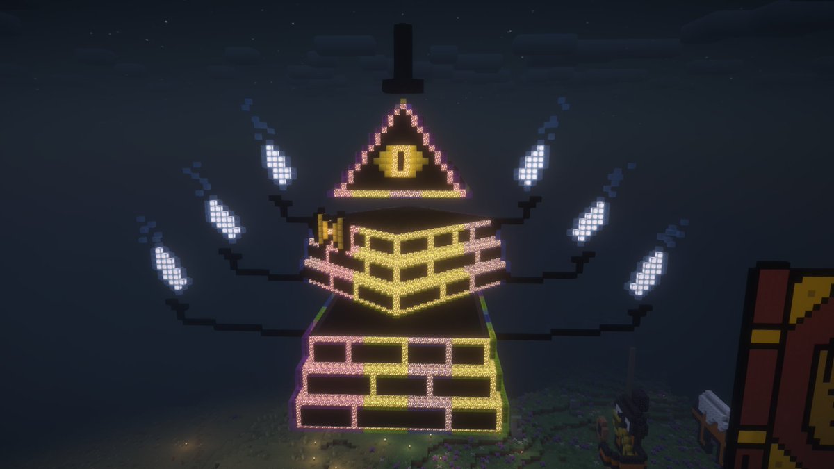 astridiott's tweet photo. "welcome one and all, TO WEIRDMAGEDDON."
built on the @moistsmp
#gravityfalls #minecraft #minecraftbuild #billcipher #bookofbill #weirdmageddon #moistsmp #streamer #twitchstreamer #smallstreamer #enderjon https://t.co/LdDLeIG7sS