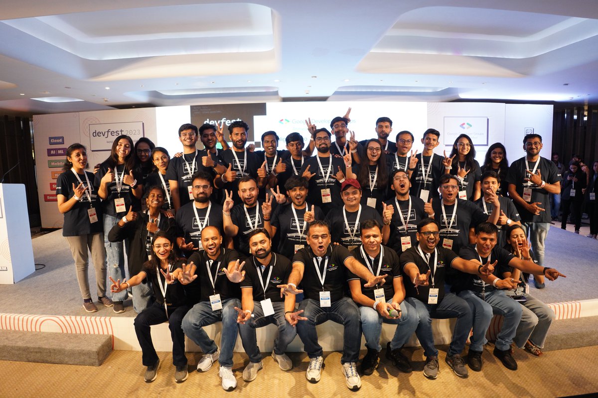 'Alone we can do so little; together we can do so much'. Proud team of the #DevFestAhm 9th season. Many more events to come in the future, stay tuned! meetup.com/GDG-Ahmedabad/. Join and become a member if you haven't yet! #GDG #Ahmedabad #Events #Community #Team #DevFest