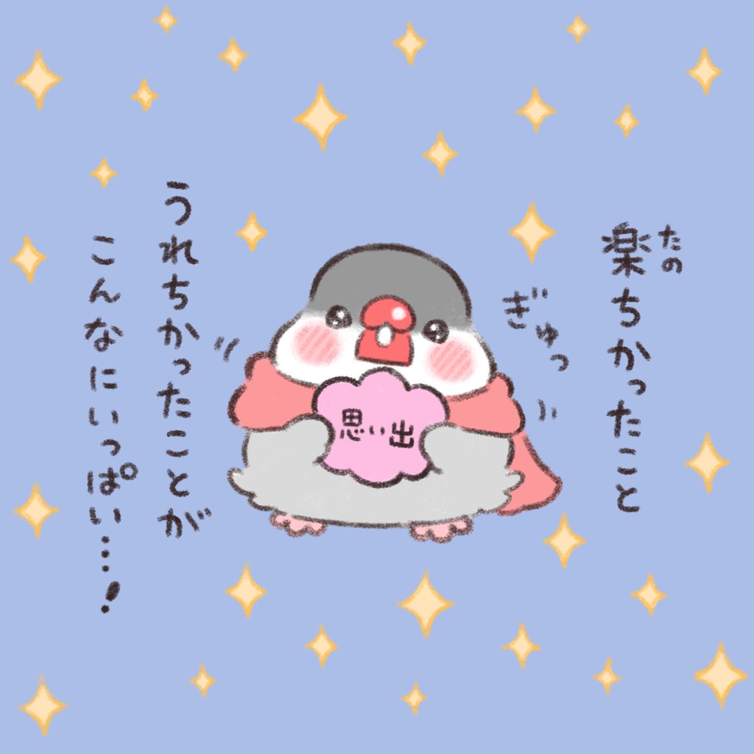 かいぬち。 今年も終わるね。  #桜文鳥