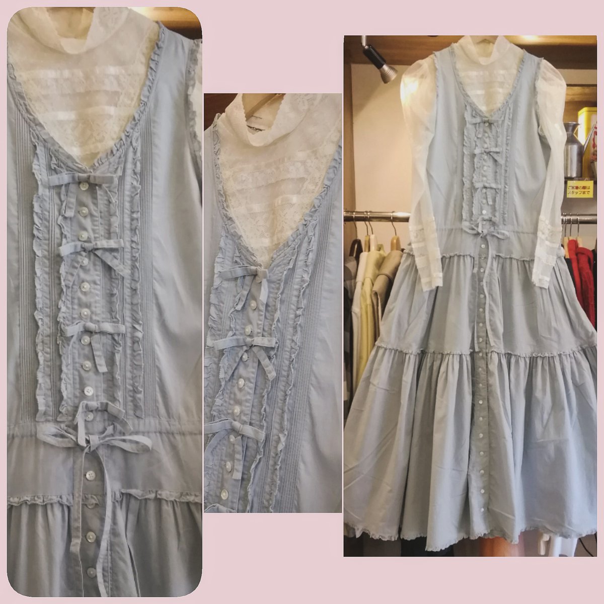 used94093671's tweet photo. PINK HOUSE"  dress
ブラウス　gunne sax  70s

#kuronekomarin

#高円寺
#古着
#クロネコマリン
#サックスブルー
#ガニーサックス
#ピンクハウス女子 
#pinkhouse 
#フルジョ
#romanticoutfit
#coordination
#粉红色的房子女孩
#핑크하우스여자
#日本
#saxblue
# https://t.co/ou4Hjismge