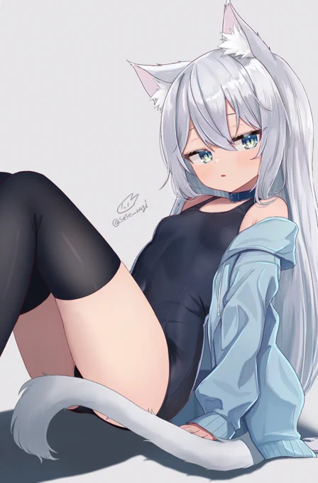 スク水けもみみちゃん+プラにゃん! #今年も残りわずかなのでお気に入りの4枚を貼る