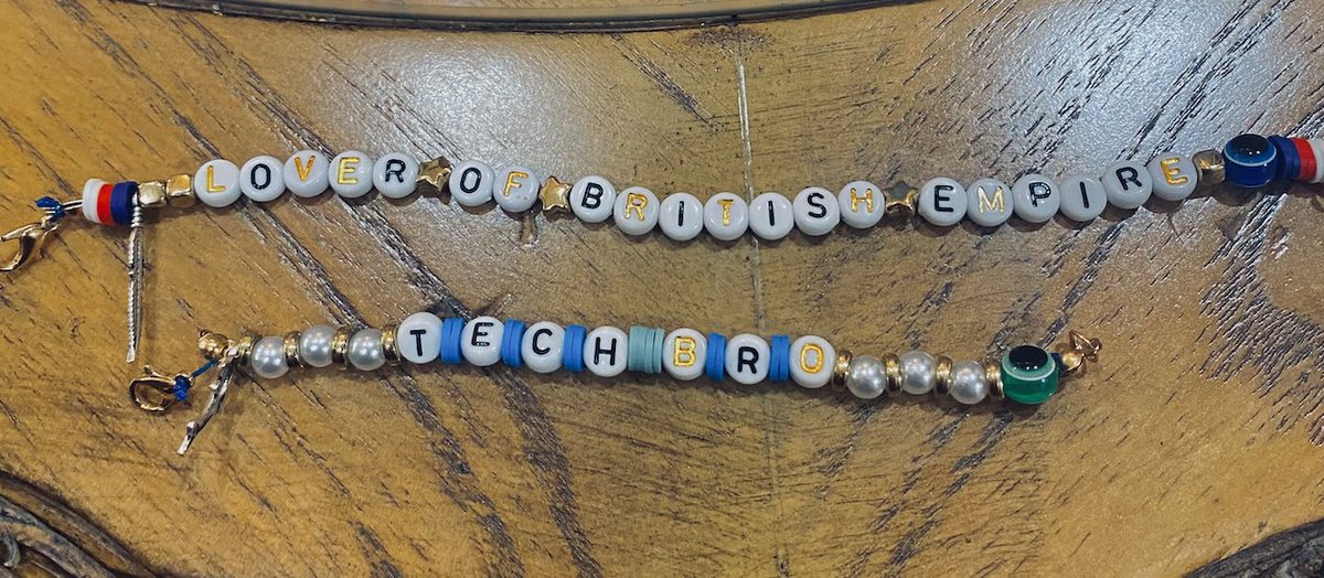 Standout 2023 moment for me is my cousin's re-conception of the traditional Indian "rakhi" as DIY bracelets that dragged us all individually 🤗