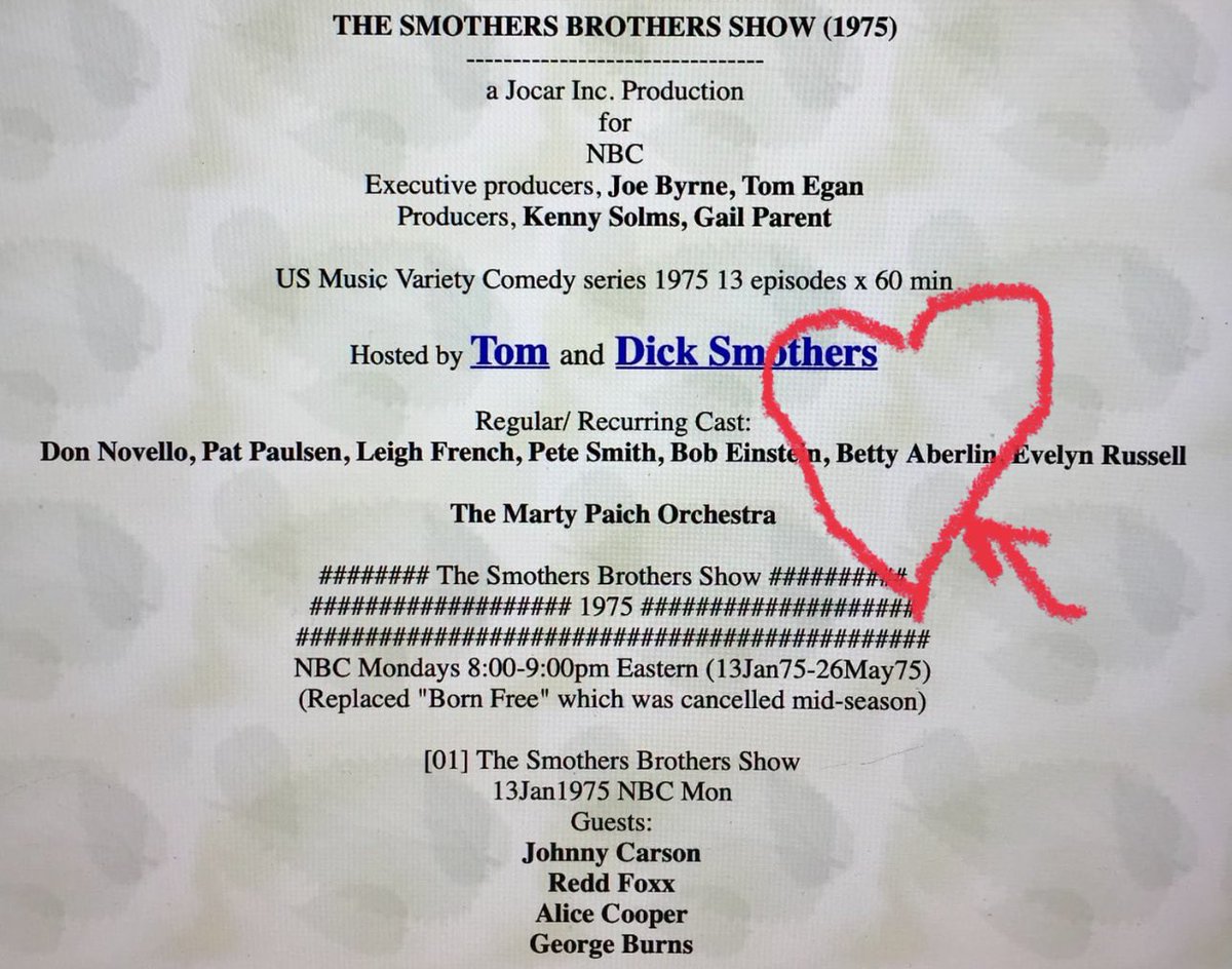 So sorry to hear about the loss of the talented, hilarious Tommy Smothers. And look who co-starred in The Smothers Brothers show: @bettyaberlin herself. Few know of the depth of her talent. I know she’s sad today so let’s send her some  extra love. 143 Betty! #TommySmothers