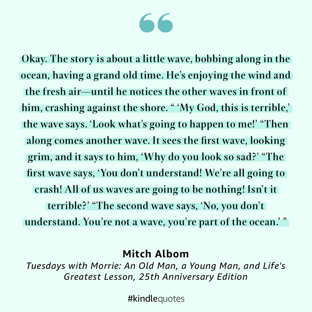 KelliGreenIvy's tweet image. This book is so beautiful and necessary 🌊 #TuesdaysWithMorrie  a.co/4S8VbWr