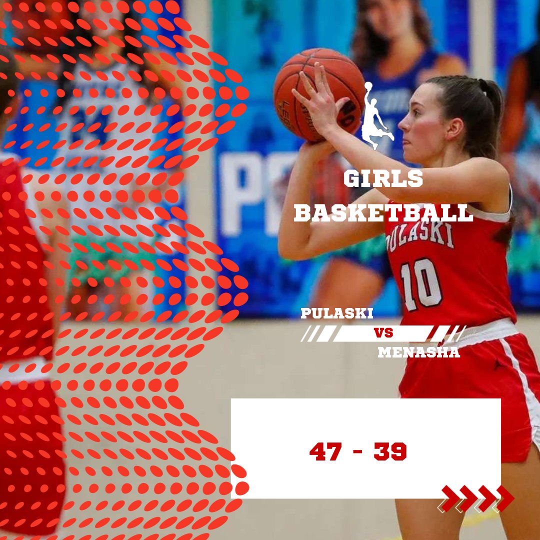 PulaskiRedSea's tweet photo. Girls Basketball earns a win today against Menasha ⚫️🔴 https://t.co/Az32AU4trJ