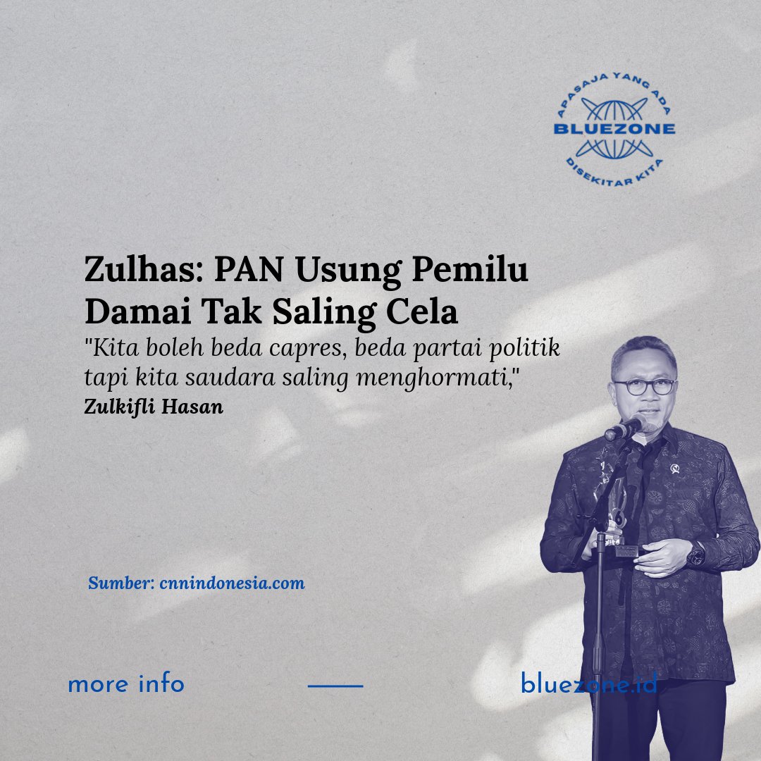 Kita boleh beda capres, beda partai politik tapi kita saudara saling menghormati #Ekonomi #EkonomiIndonesia #AmanatNasional #INK #IbuKotaBaru #IndonesiaBisa #BlueZone <a href="/Official_PAN/">DPP PAN</a> <a href="/ZUL_Hasan/">ZULkifli Hasan</a>